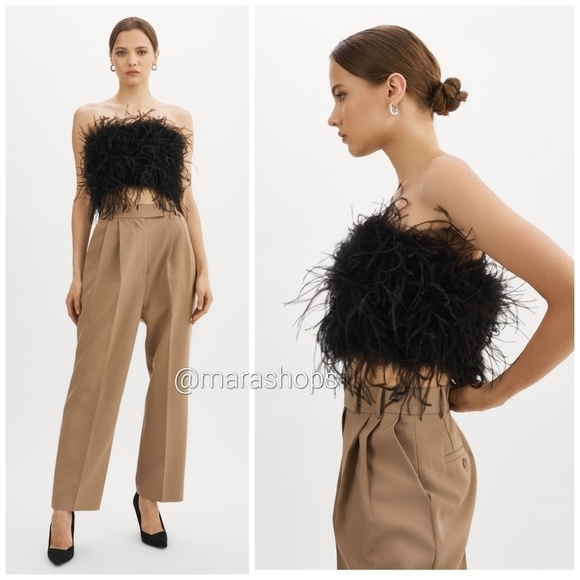 La Marque Zaina Feather Bustier Top - Picture 2 of 8